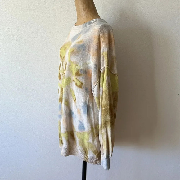 We the Free sz S oversized cotton tie dyed knitwear sweater 26” x 29” - Picture 2 of 8